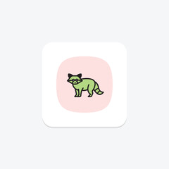 Raccoon, vector, pixel perfect, illustrator file