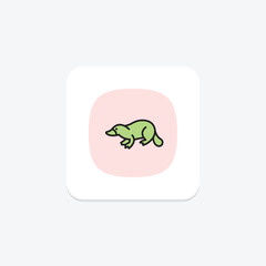 Platypus, vector, pixel perfect, illustrator file