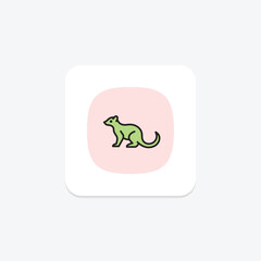 Mongoose, vector, pixel perfect, illustrator file