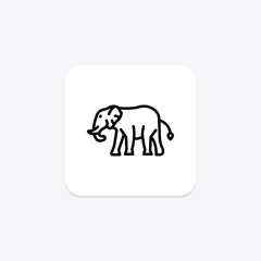 Elephant, vector, pixel perfect, illustrator file