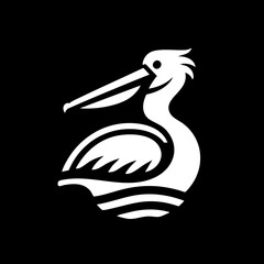 pelican vinyl ready vector illustration