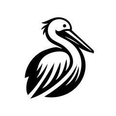 Fototapeta premium Pelican Bird Symbol, Icon, Logo