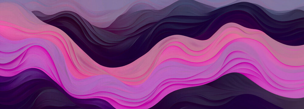 Fondo colorido de olas en tonos morados