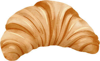watercolor croissant