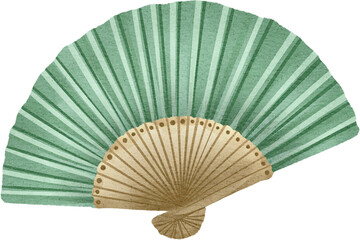 watercolor fan