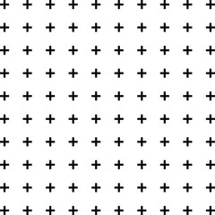 Black Plus Sign Grid Pattern Vector Background