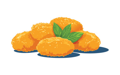 Chicken Nuggets - Vector Illustration