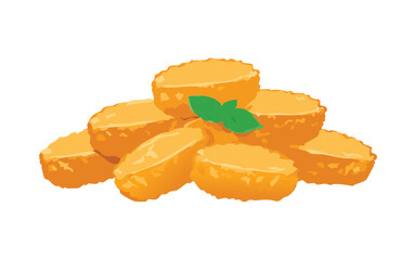 Chicken Nuggets - Vector Illustration