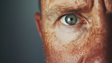 A man examines his skin with concern, highlighting facial pigmentation issues, sun damage, or age-related skin conditions in a clinical or skincare context male skin analysis, faci