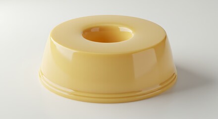 Brazilian pudding condensed milk white background. Brazilian food