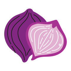 Onions. hand drawn doodle illustration. vector
