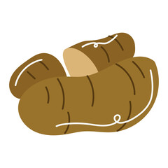 Potato. hand drawn doodle illustration. vector