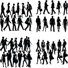 Fototapeta premium Professional Vector Silhoette Bundle Set Collection