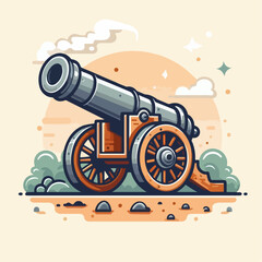 cannon vector illustration