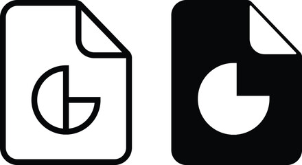 Report Icon flat and line icon Simple outline logo.