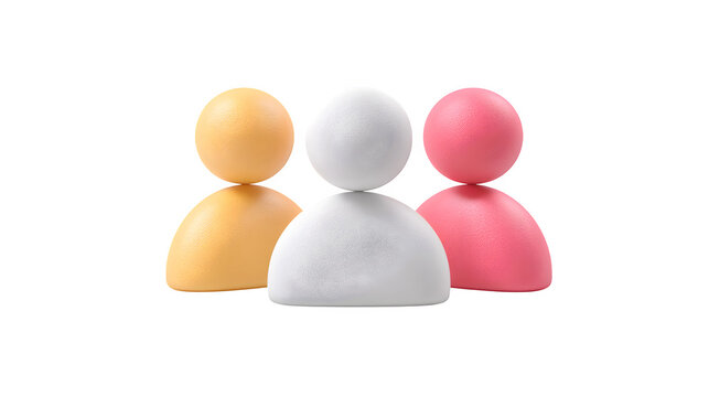 3d icon of users and profile