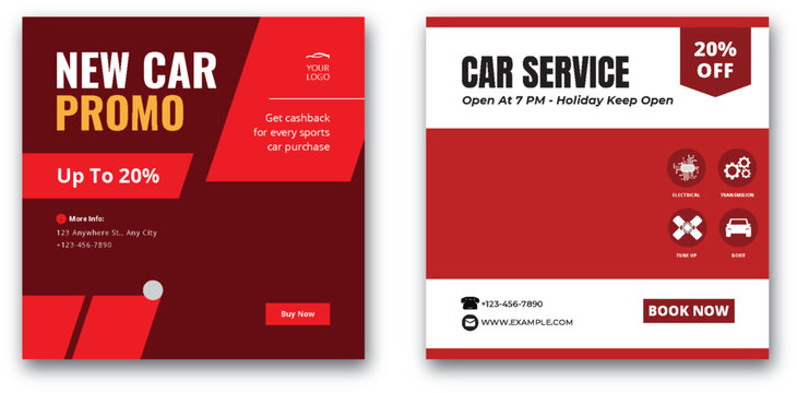 Automotive Services: New Car Promo and Car Maintenance with Special Offers