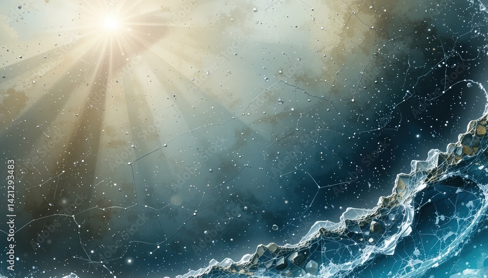 Poster exploration of cosmic wonders celestial phenomena in a vast galactic environment high-definition dig