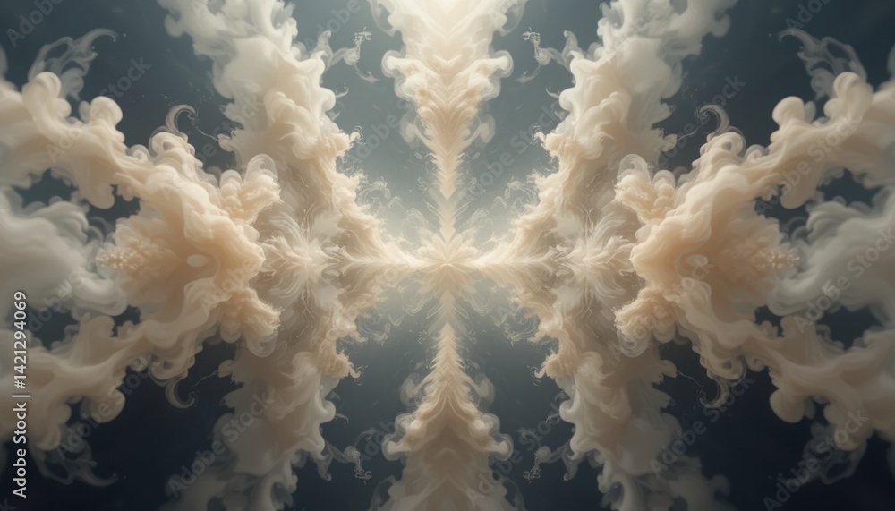 Poster dynamic cloud formation event atmospheric phenomenon digital art surreal environment aerial viewpoin
