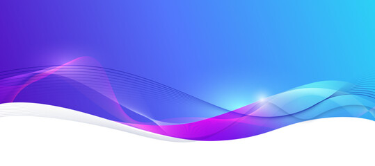Colorful Abstract Wave Background. Colorful gradient abstract wave background with flowing lines and smooth curves in blue and purple tones. Ideal for presentations, banners, and digital media.