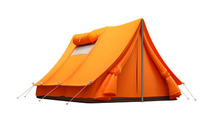 tourist tent on isolated on white or transparent background