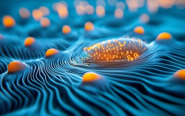 Intricate Digital Molecular Structure. A mesmerizing exploration of complex scientific patterns and data. , finance stock market accounting money concept