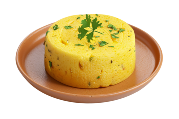 Dhokla on a plate, Indian food