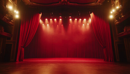 Theater, Drama, and Performance Backdrops, AI generative.