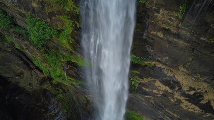 Waterfall in the nature
