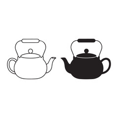 Stylish outline icon set for websites and mobile interfaces