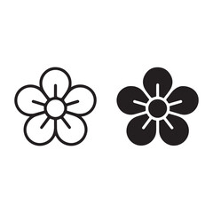 Stylish outline icon set for websites and mobile interfaces