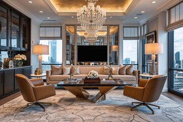 Luxury Office Design Ideas for Elegant Seating and Stylish Decor in a High-End Workspace