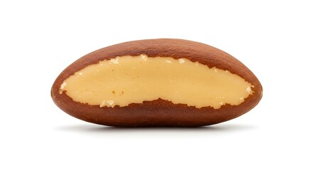 Brazil nut white background. Brazilian food
