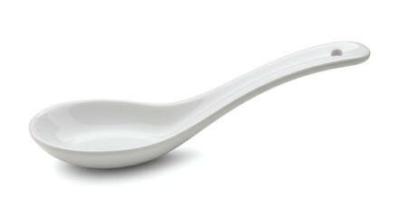 Custard spoon white background. Brazilian food