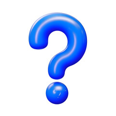 blue question mark