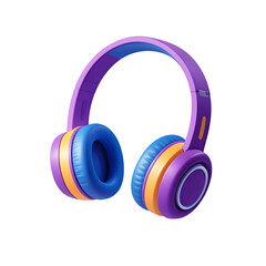 headphones on white background
