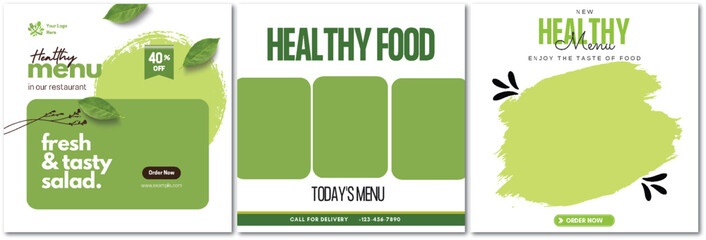 Fresh and Delicious Food Promotion for a Healthy Menu Restaurant