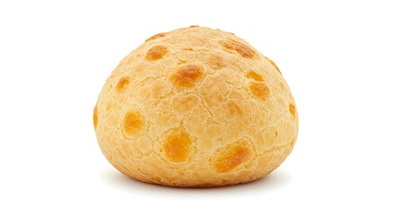 Brazilian cheese bread isolated white background. Brazilian food