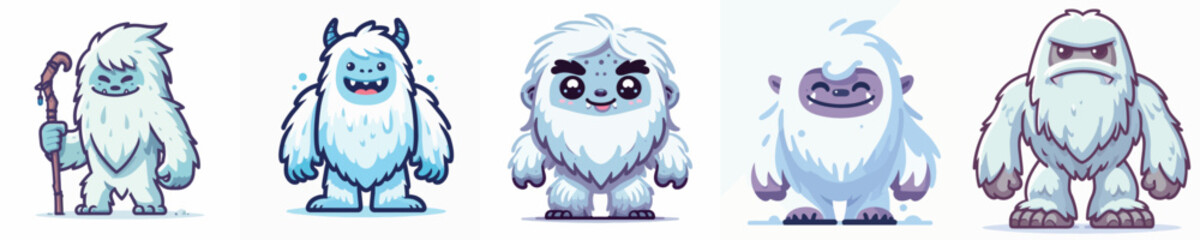 Vector of a yeti.