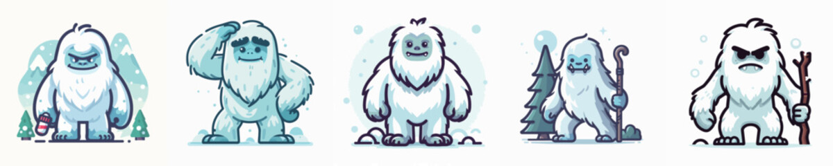 Vector of a yeti.