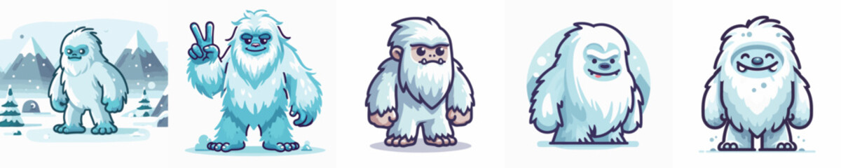 Vector of a yeti.