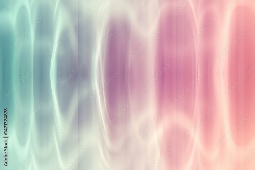 Poster abstract waves in soft colors create a soothing visual experience in a serene environment