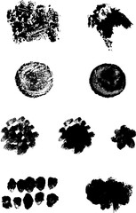 set of brushes, collection of black paint bush, strokes, lines. artistic design elements. Brush strokes vector. Paintbrus
