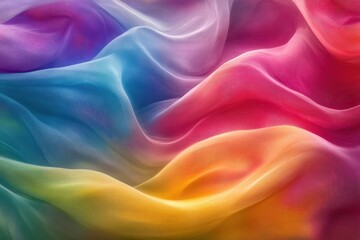 Obraz premium Colorful fabric textures displaying vibrant hues and gentle folds in soft light