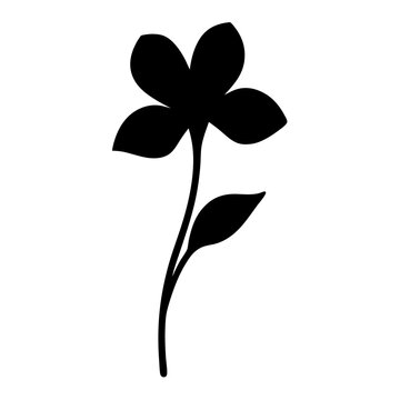 recommend clip art: azalea flower minimalist silhouette vector - for nature graphic design projects azalea, plant flower modern artwork.