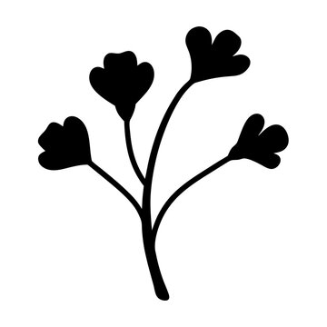 recommend clip art: azalea flower minimalist silhouette vector - for nature graphic design projects azalea, plant flower modern artwork.