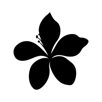 recommend clip art: azalea flower minimalist silhouette vector - for nature graphic design projects azalea, plant flower modern artwork.