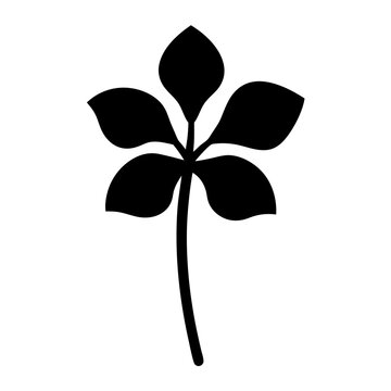 recommend clip art: begonia flower minimalist silhouette vector - for nature graphic design projects begonia, plant flower modern artwork.