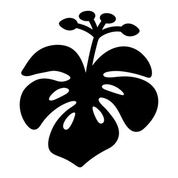 recommend clip art: begonia flower minimalist silhouette vector - for nature graphic design projects begonia, plant flower modern artwork.