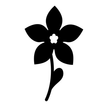 recommend clip art: begonia flower minimalist silhouette vector - for nature graphic design projects begonia, plant flower modern artwork.